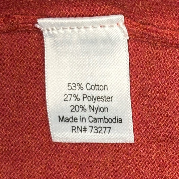 Croft & Barrow Orange Pullover Sweater EUC - Picture 4 of 6